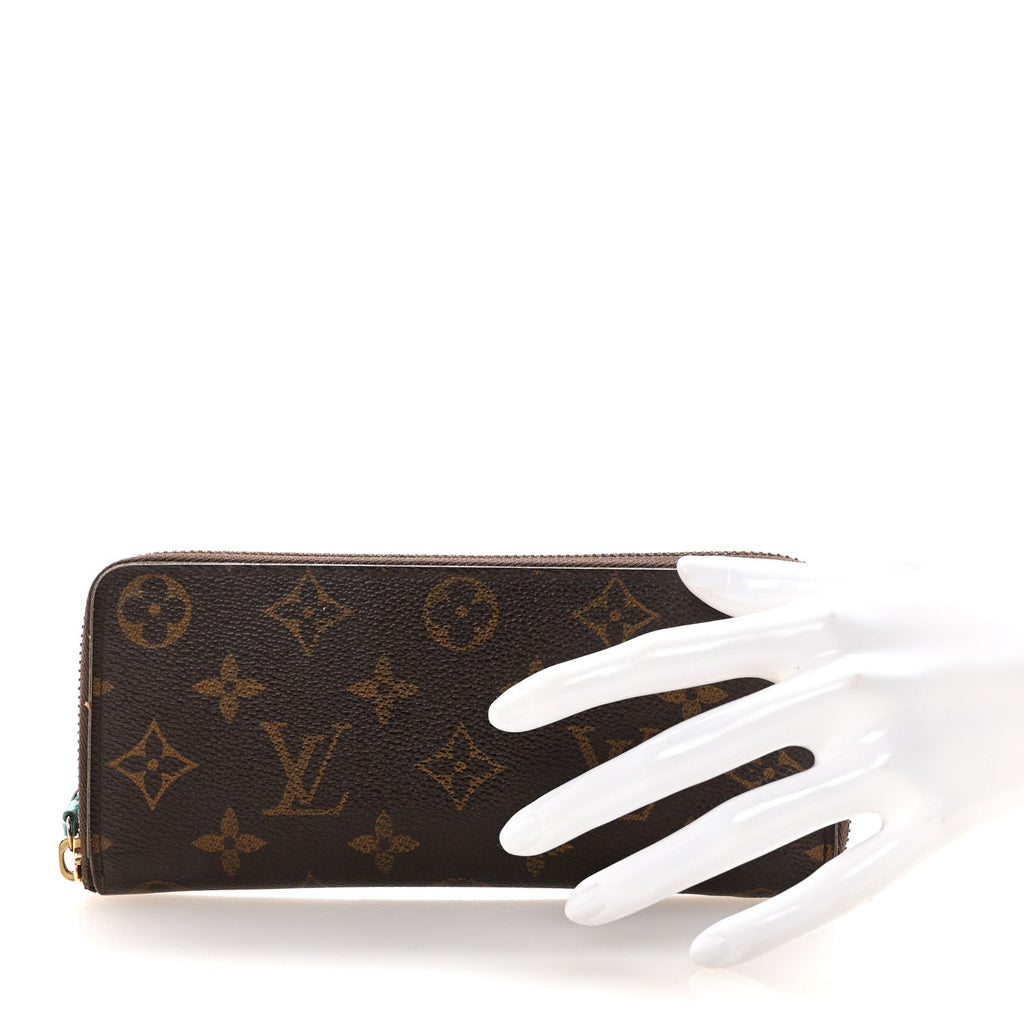 Monogram Clemence Wallet Turquoise