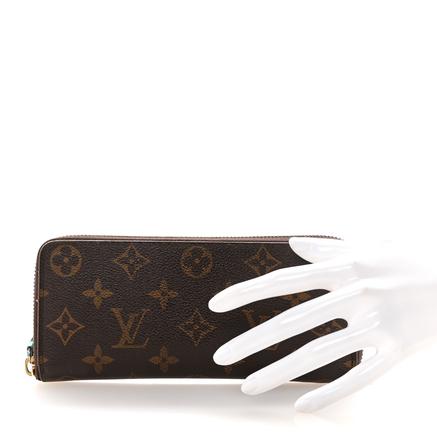 Monogram Clemence Wallet Turquoise