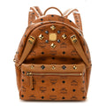 Visetos Studded Small Dual Stark Backpack Cognac