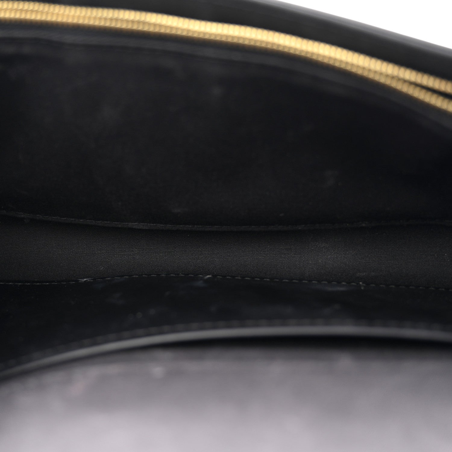 Patent Louise Clutch Black