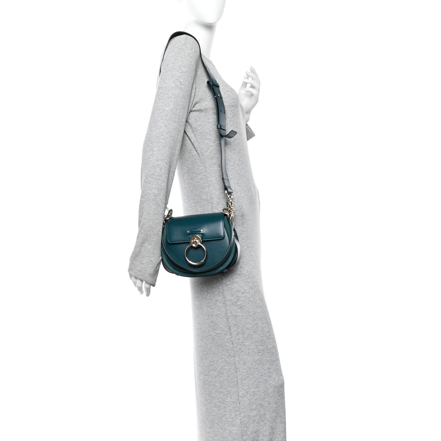 Calfskin Small Tess Bag Rain Forest