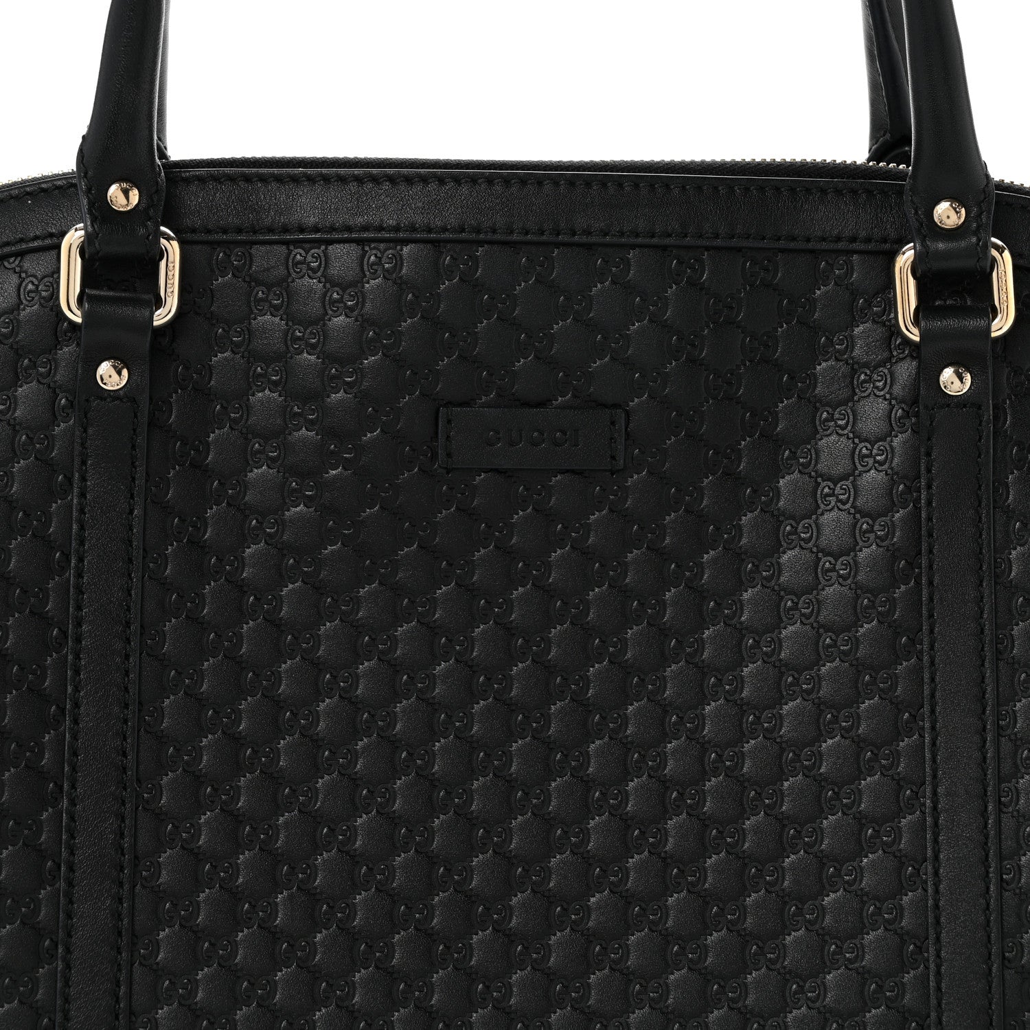 Soft Microguccissima Dome Satchel Black