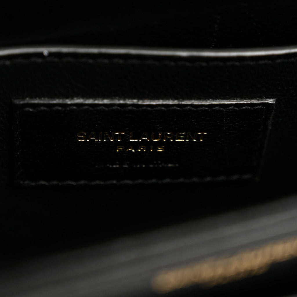 Smooth Calfskin Small Solferino Satchel Black