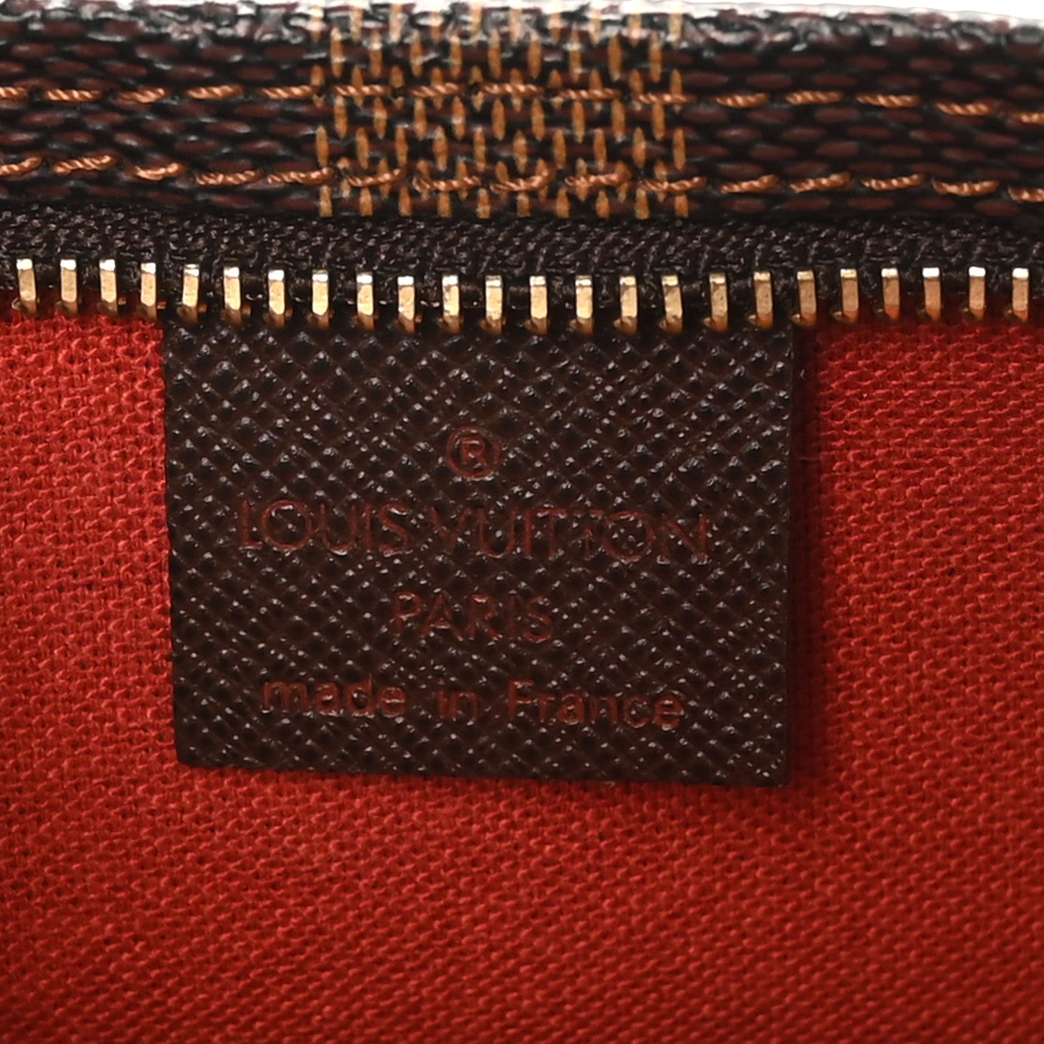 Damier Ebene Trousse Make Up Bag Pochette
