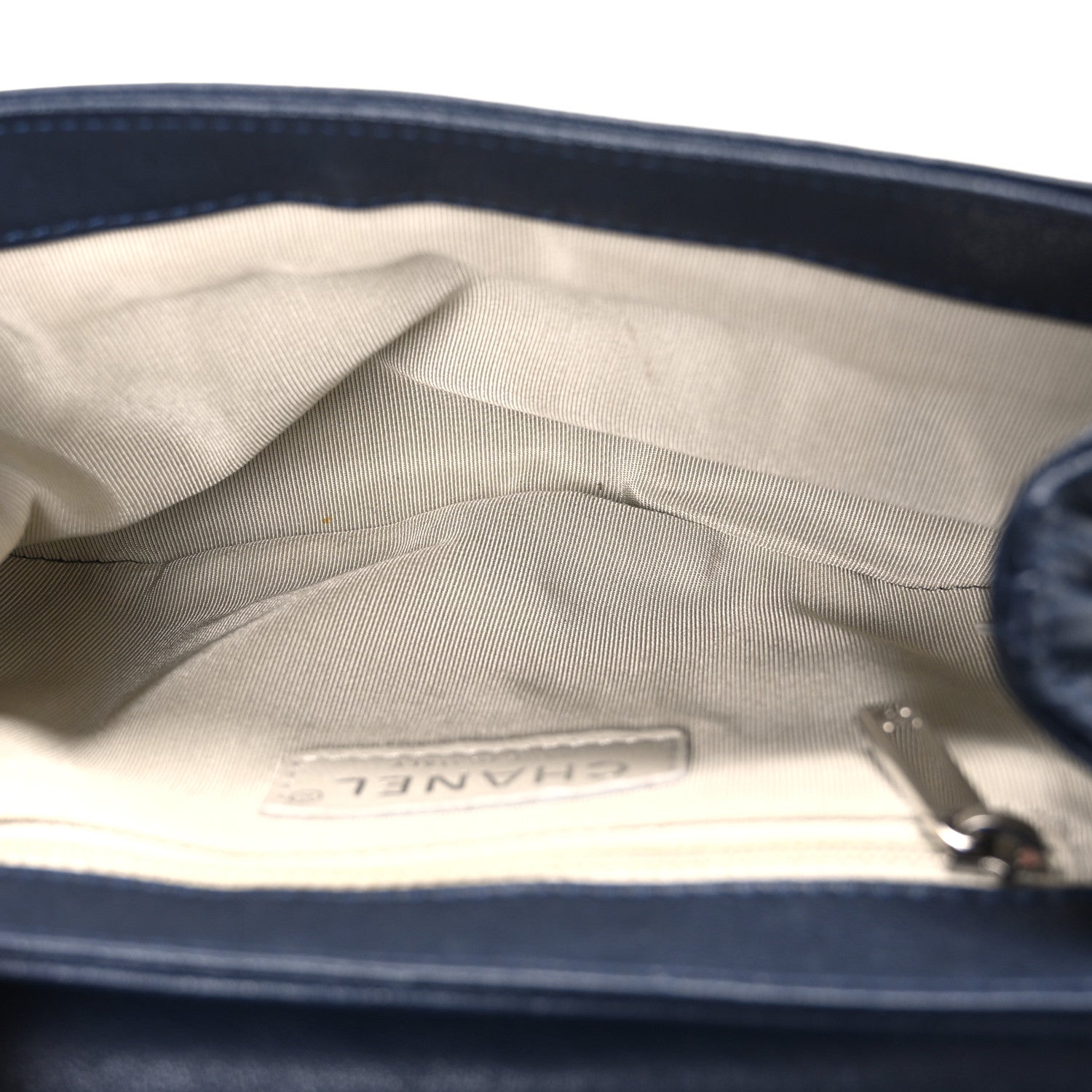 Washed Lambskin Quilted Mini Chain Around Messenger Navy Blue