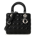 Lambskin Cannage Medium Lady Dior Black