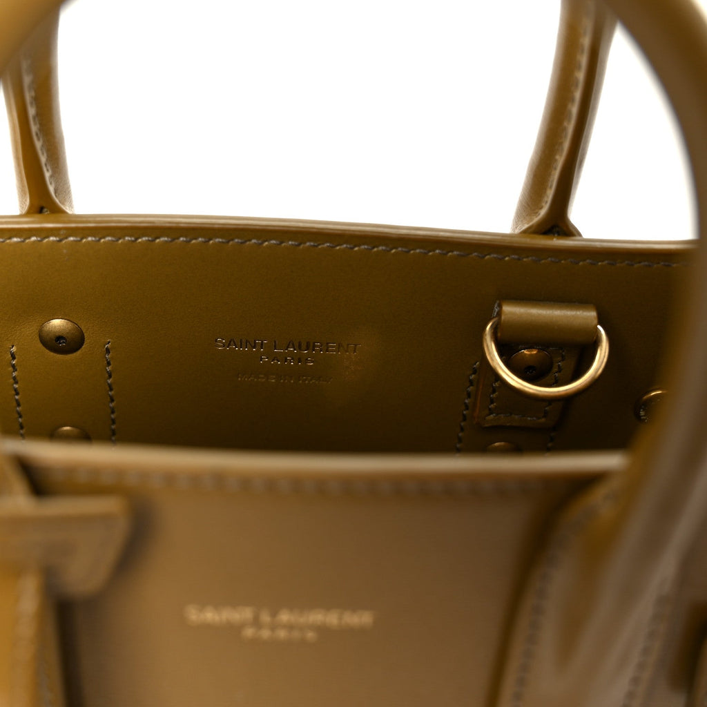 Calfskin Nano Supple Sac De Jour Green Ink