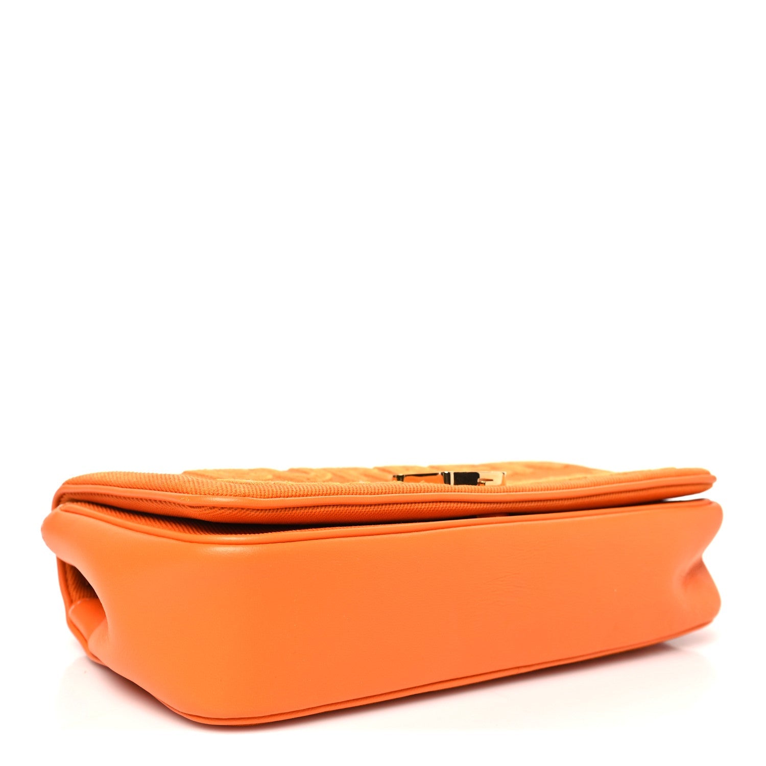 Canvas Horseferry Print Small Lola Bag Deep Orange