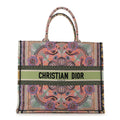 Canvas Embroidered Large In Lights Book Tote Multicolor