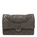 Washed Lambskin Jumbo Take Away Flap Grey