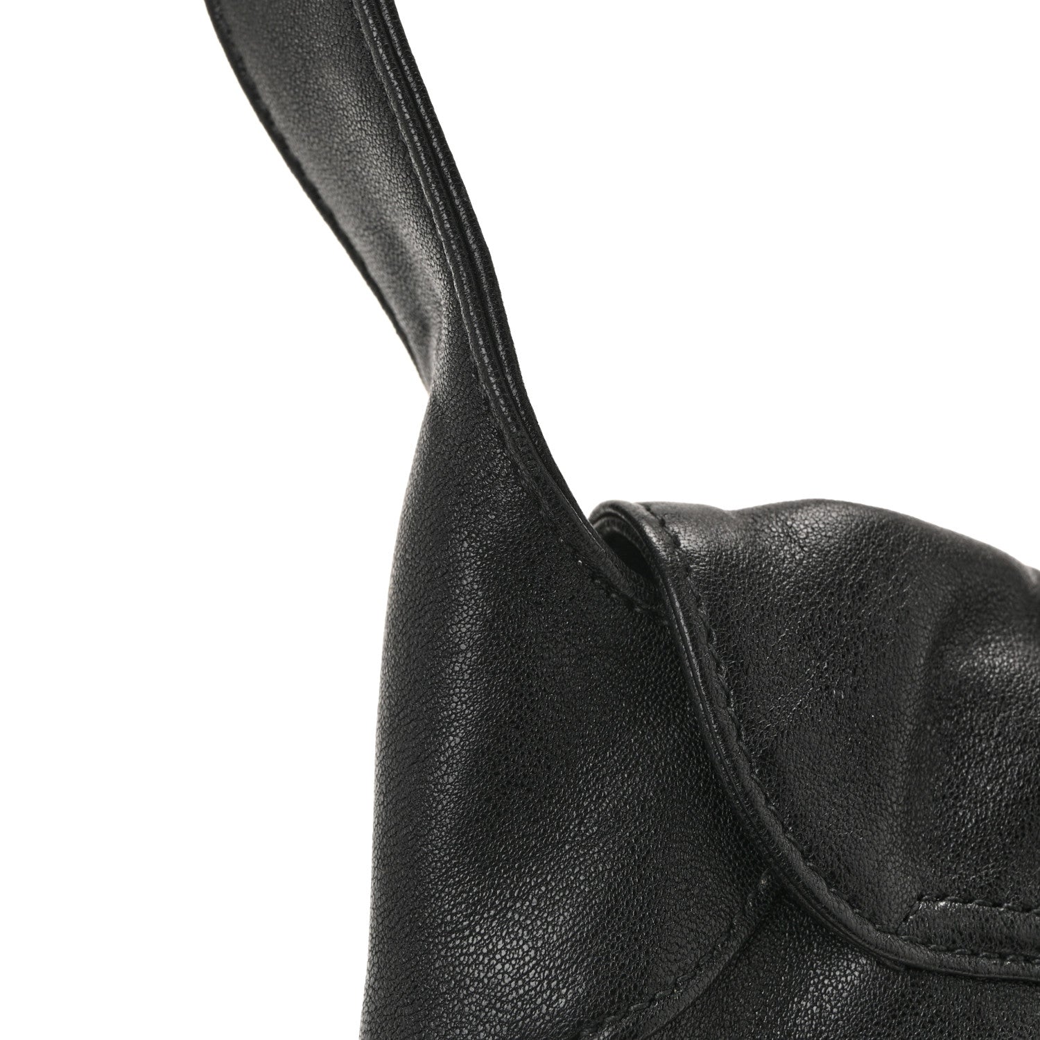 Goatskin Small GG Monochrome Aphrodite Shoulder Bag Black