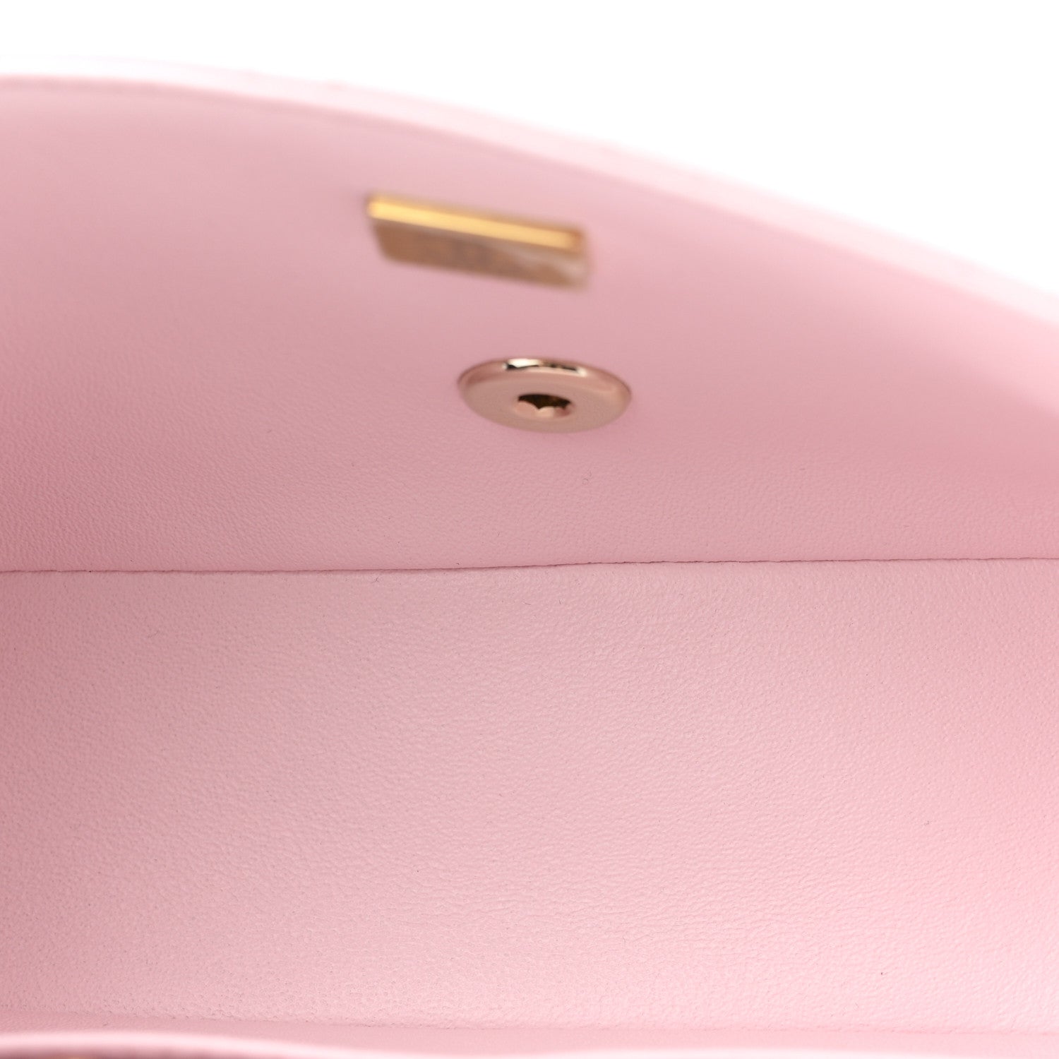 Lambskin Quilted Mini Top Handle Rectangular Flap Light Pink