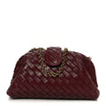 Nappa Intrecciato Small The Lauren 1980 Clutch With Chain Barolo