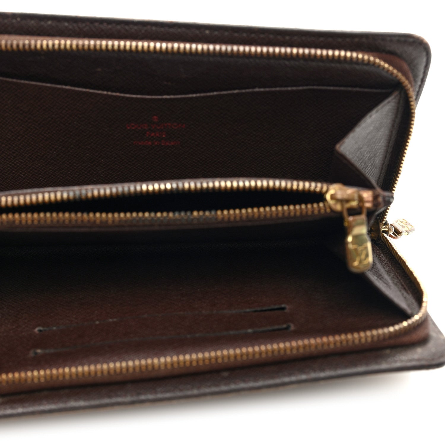 Damier Ebene Porte-Monnaie Zippe Zippy Wallet