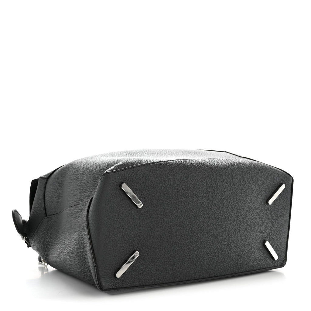 Grained Calfskin Large Puzzle Edge Bag Anthracite