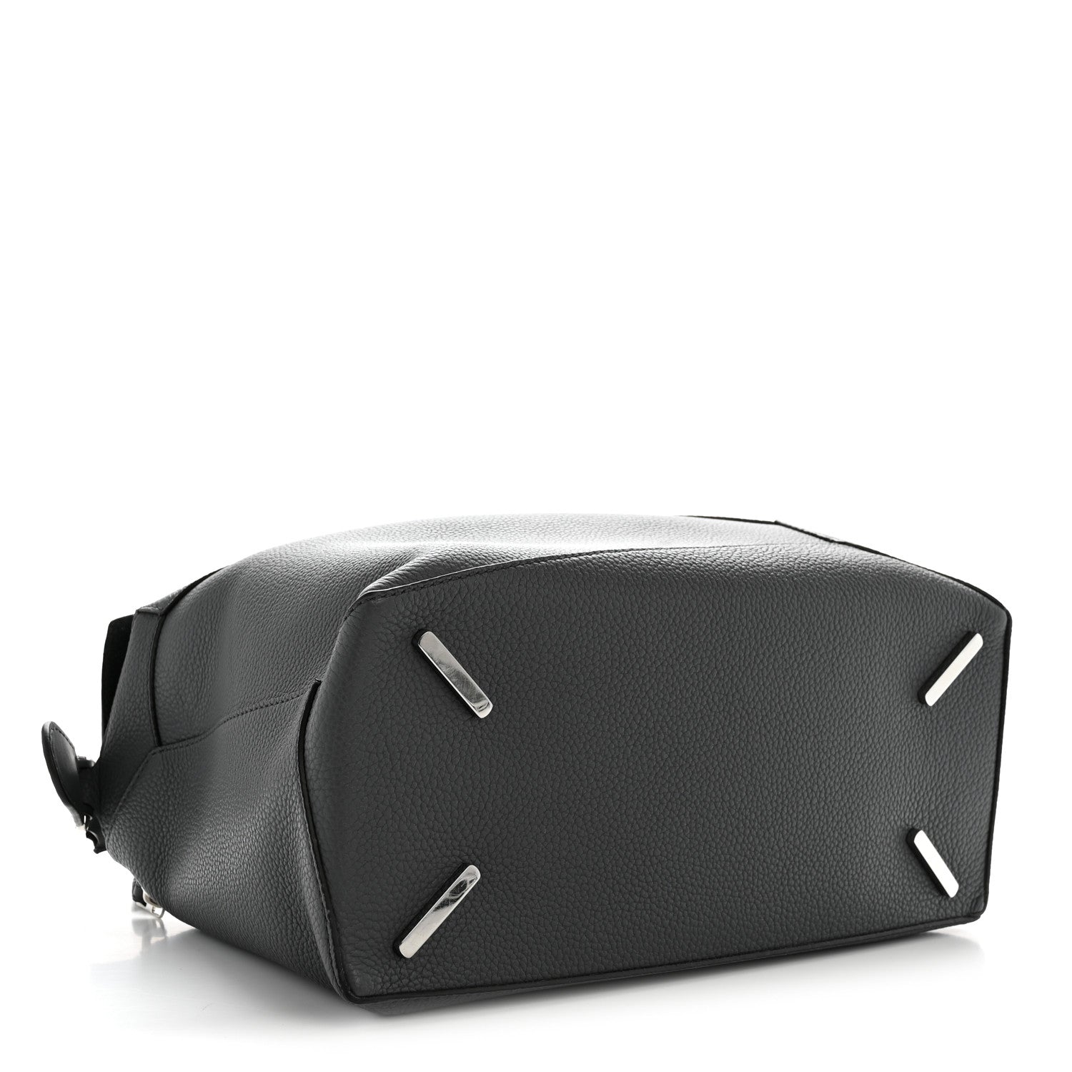 Grained Calfskin Large Puzzle Edge Bag Anthracite