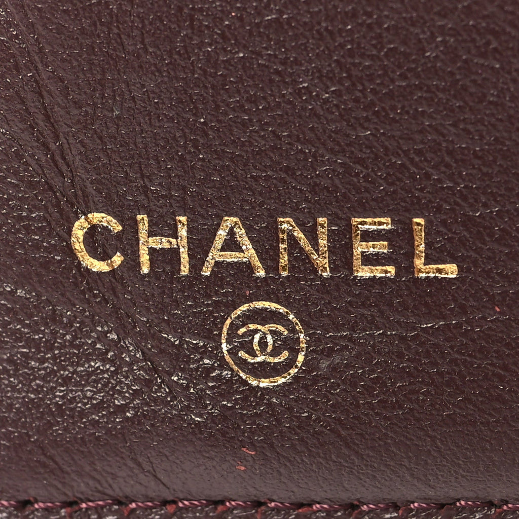 Caviar Quilted Medium Flap Wallet Black