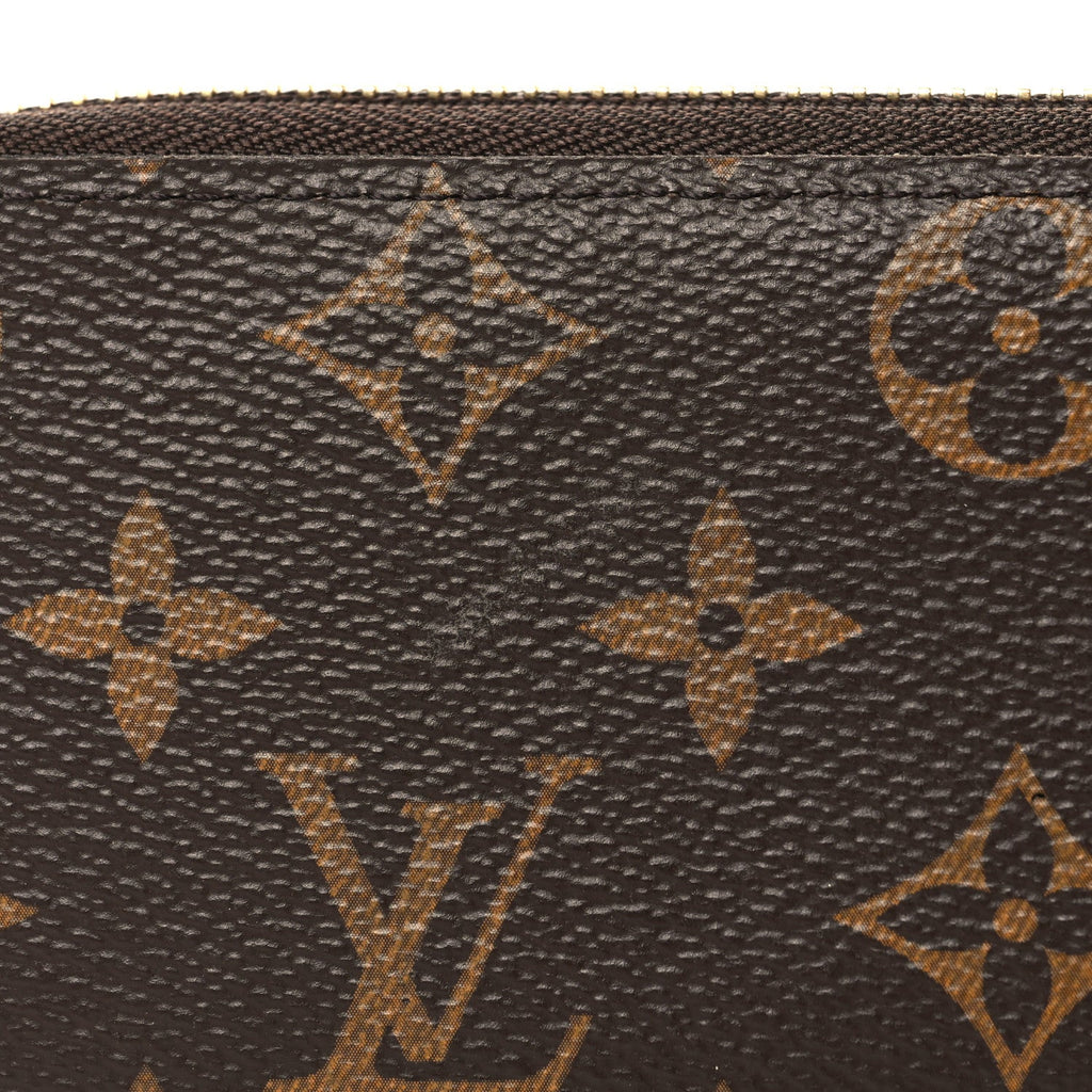 Monogram Clemence Wallet Rose Ballerine