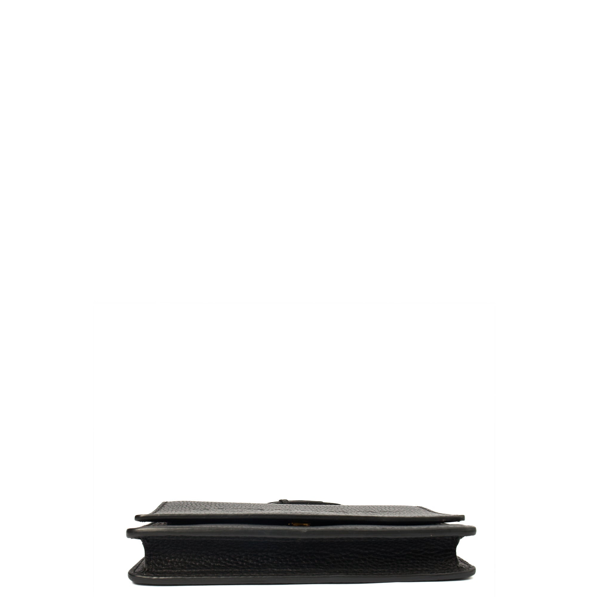 Burberry Cross Body Wallet On Chain in Black, Leather