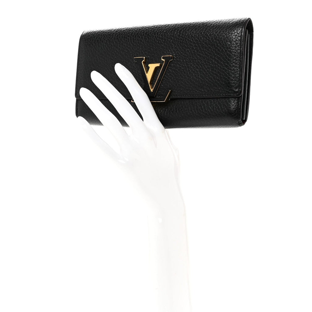 Taurillon Capucines Wallet Black