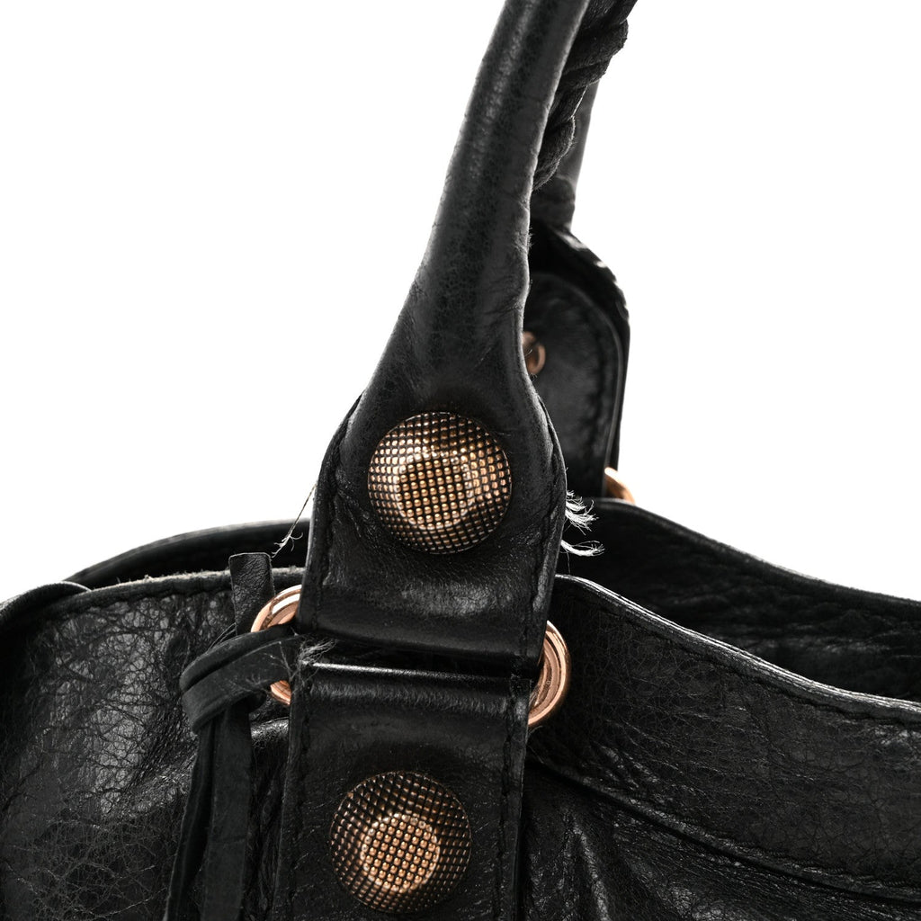 Agneau Giant 21 Rose Gold Hardware City Black