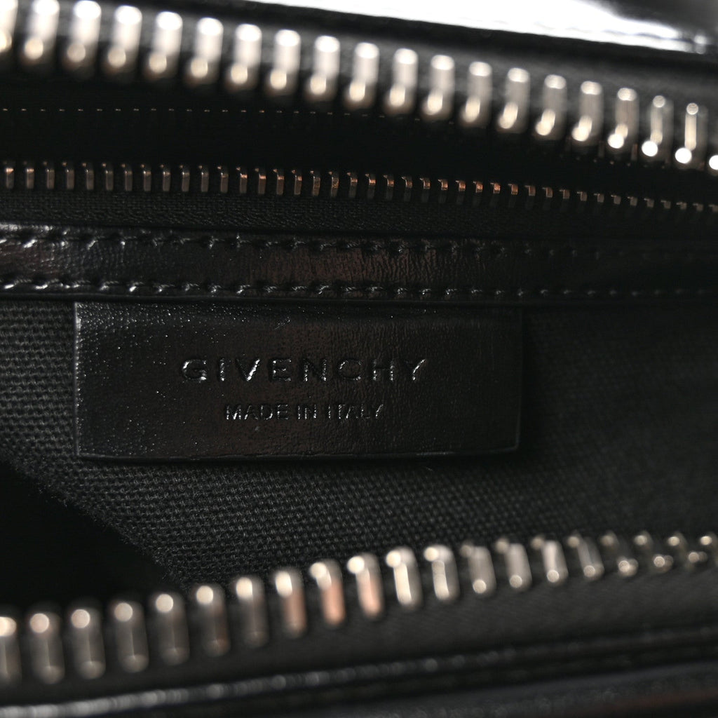 Shiny Lord Calfskin Mini Antigona Black