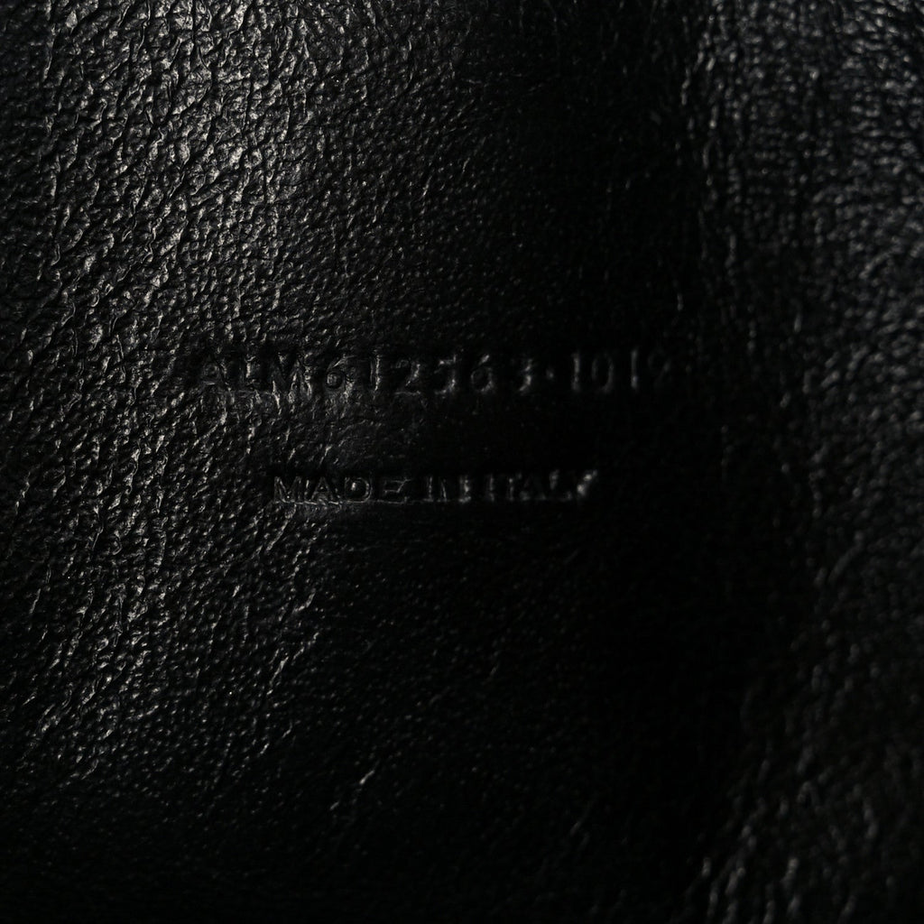 Calfskin Crocodile Embossed Monogram Mini Lou Camera Bag Black