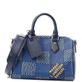 Damier Heritage Speedy Bandouliere 25 Blue