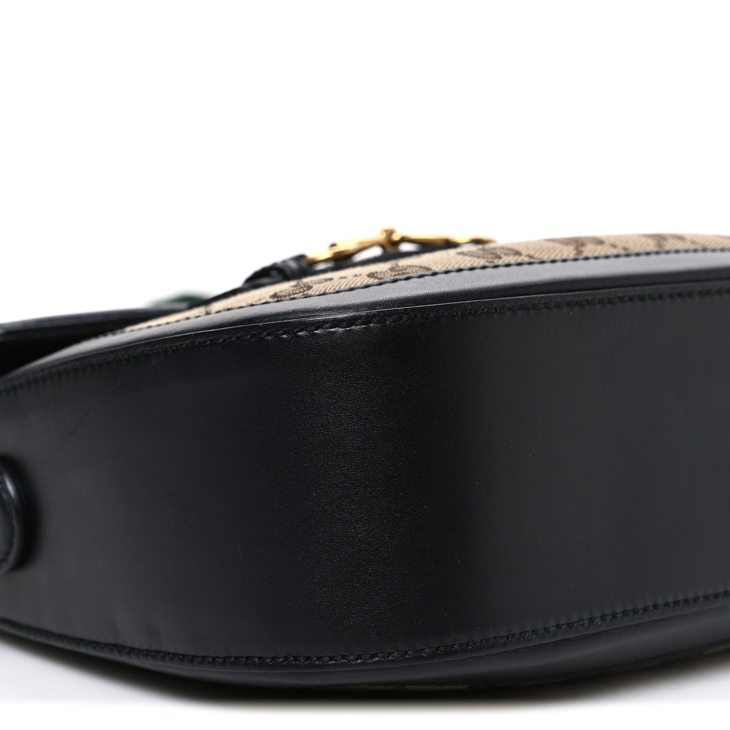 Monogram Ruinart Calfskin Medium Lady Web Shoulder Bag Beige Ebony Black