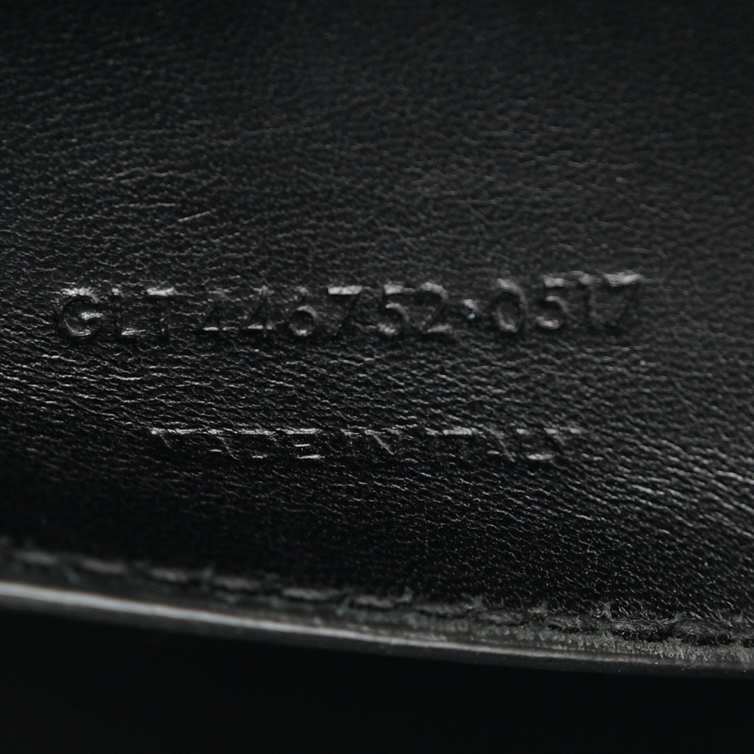 Calfskin Crocodile Embossed Large Classic Monogram Kate Satchel Black