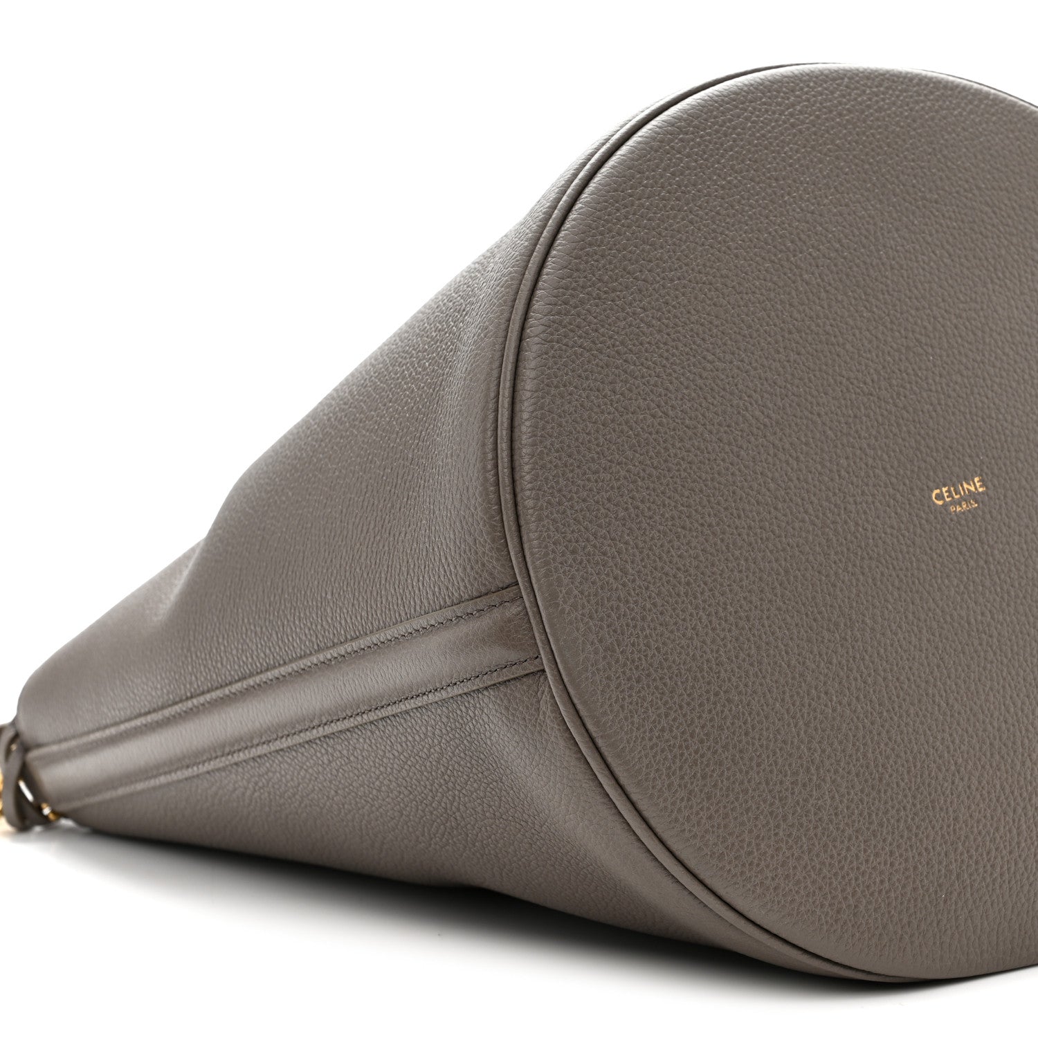 Supple Grained Calfskin Bucket 16 Bag Pebble