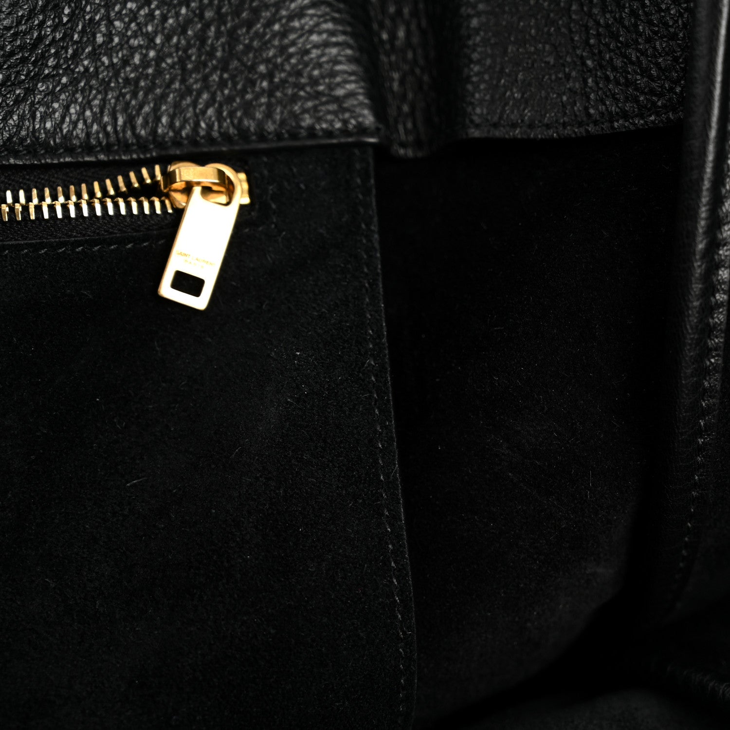 Grained Deerskin Bea Tote Black