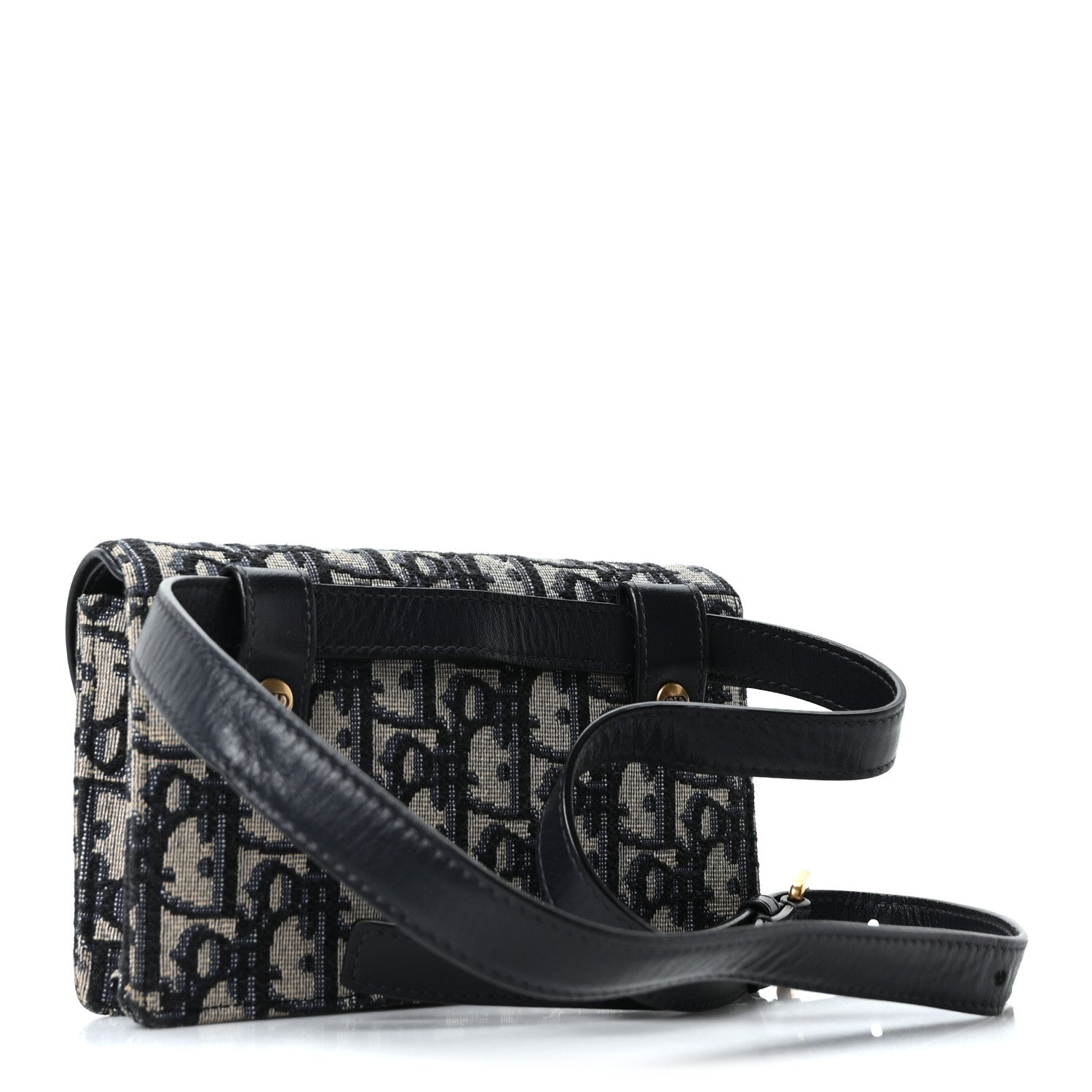 Oblique Saddle Belt Bag Blue