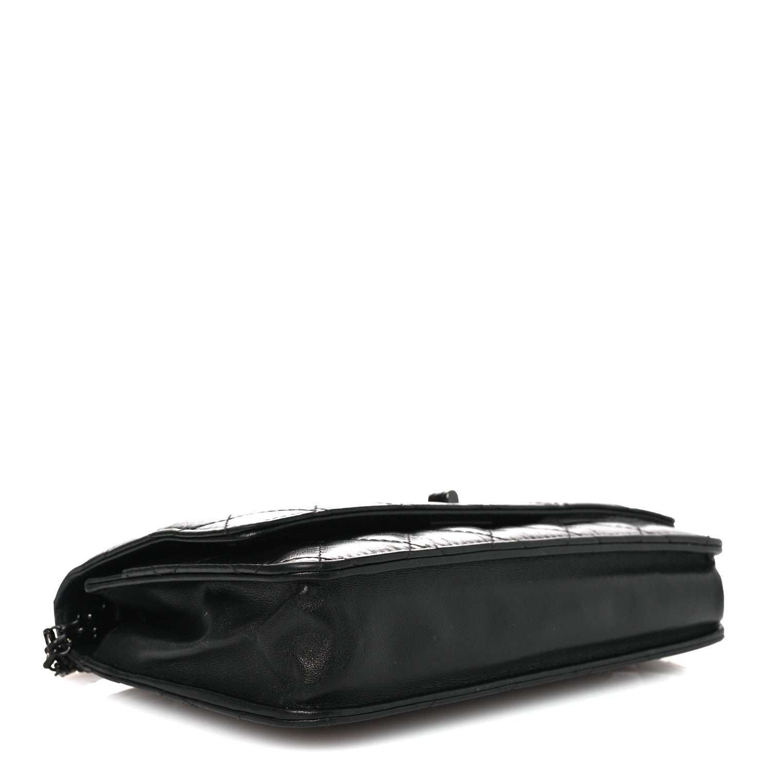 Aged Calfskin Quilted Reissue Wallet On Chain WOC So Black