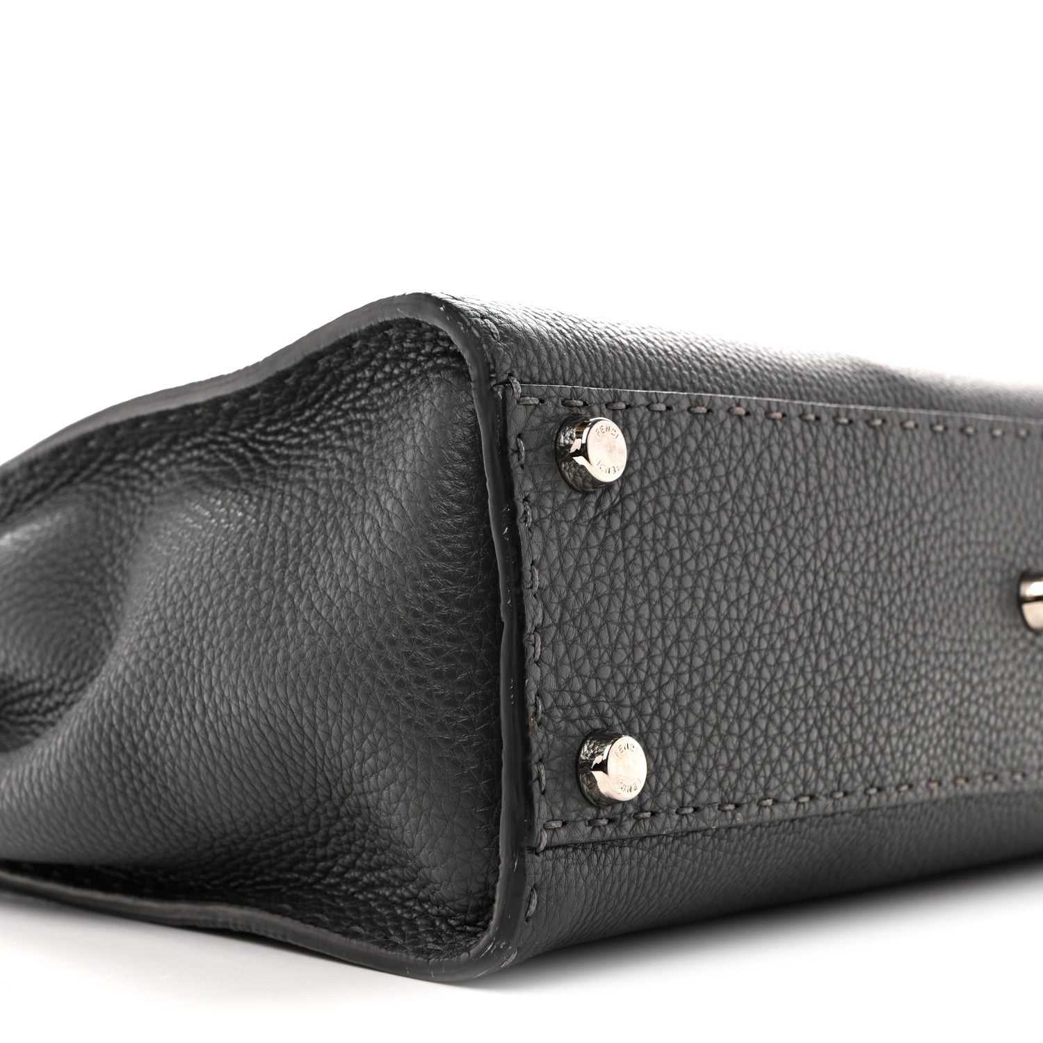 Cuoio Romano Selleria Bi-Color Medium Peekaboo Iconic Satchel Asfalto Latte