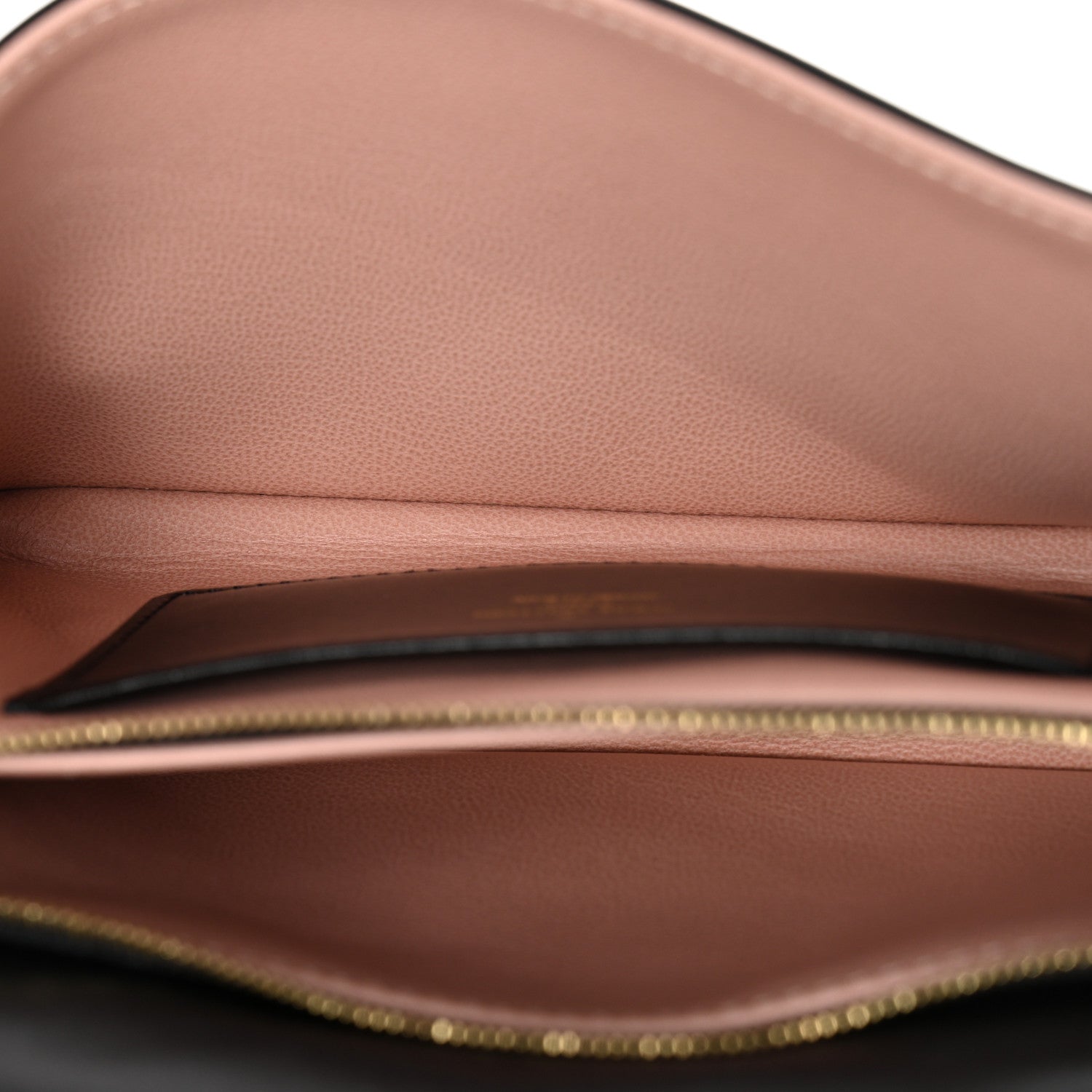 Lambskin Embossed Monogram Pochette Coussin Black