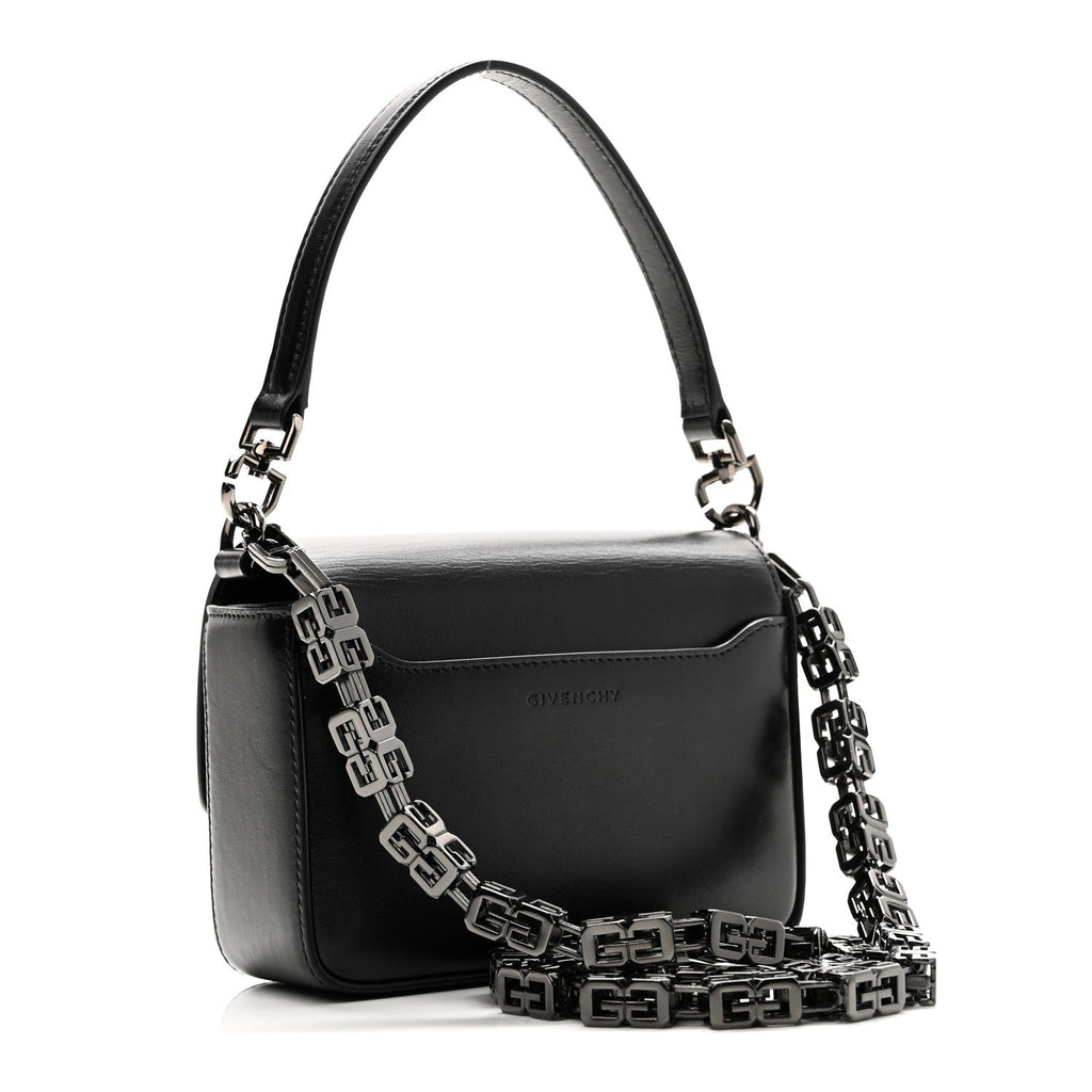 Box Calfskin Small 4G Cube Chain Shoulder Bag So Black