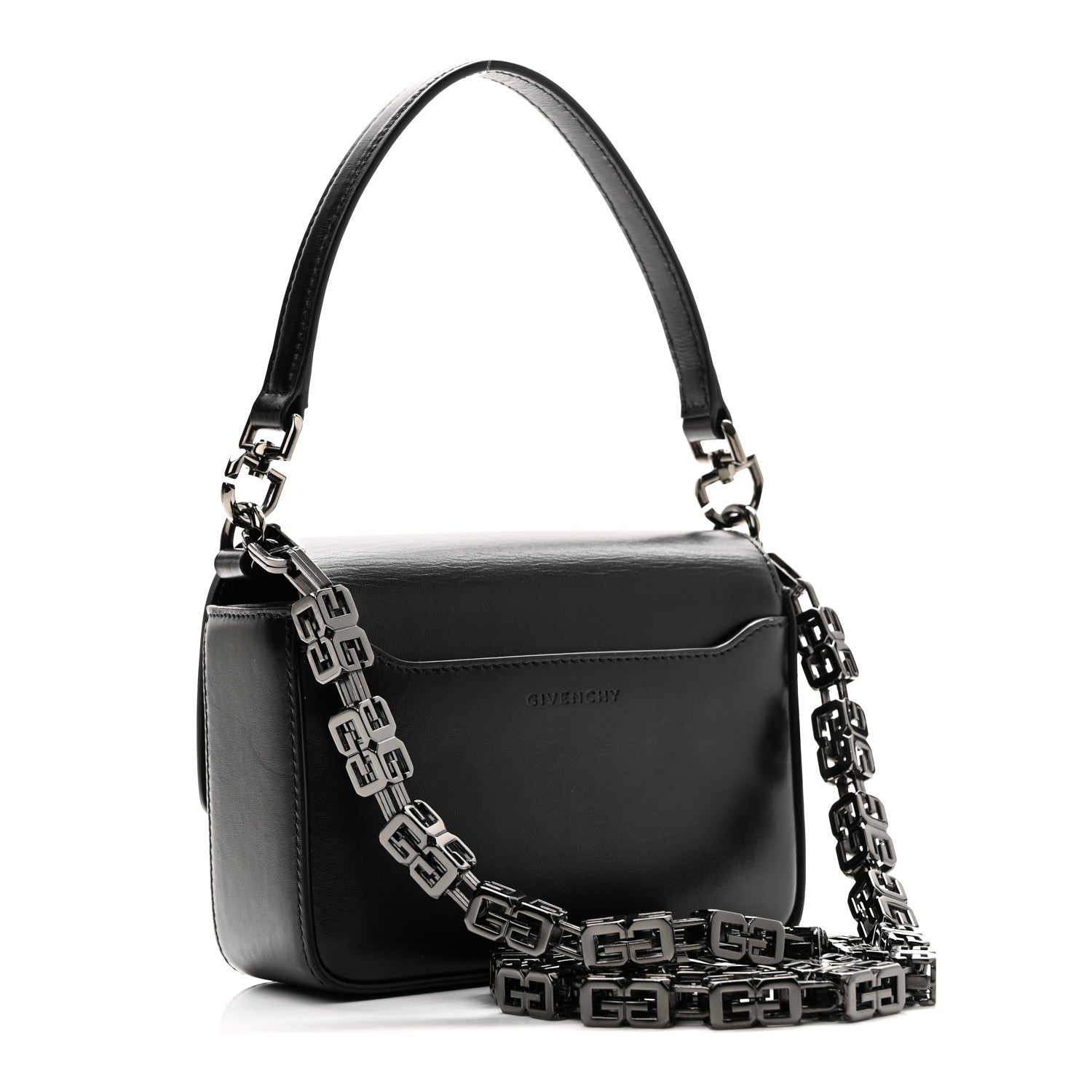 Box Calfskin Small 4G Cube Chain Shoulder Bag So Black