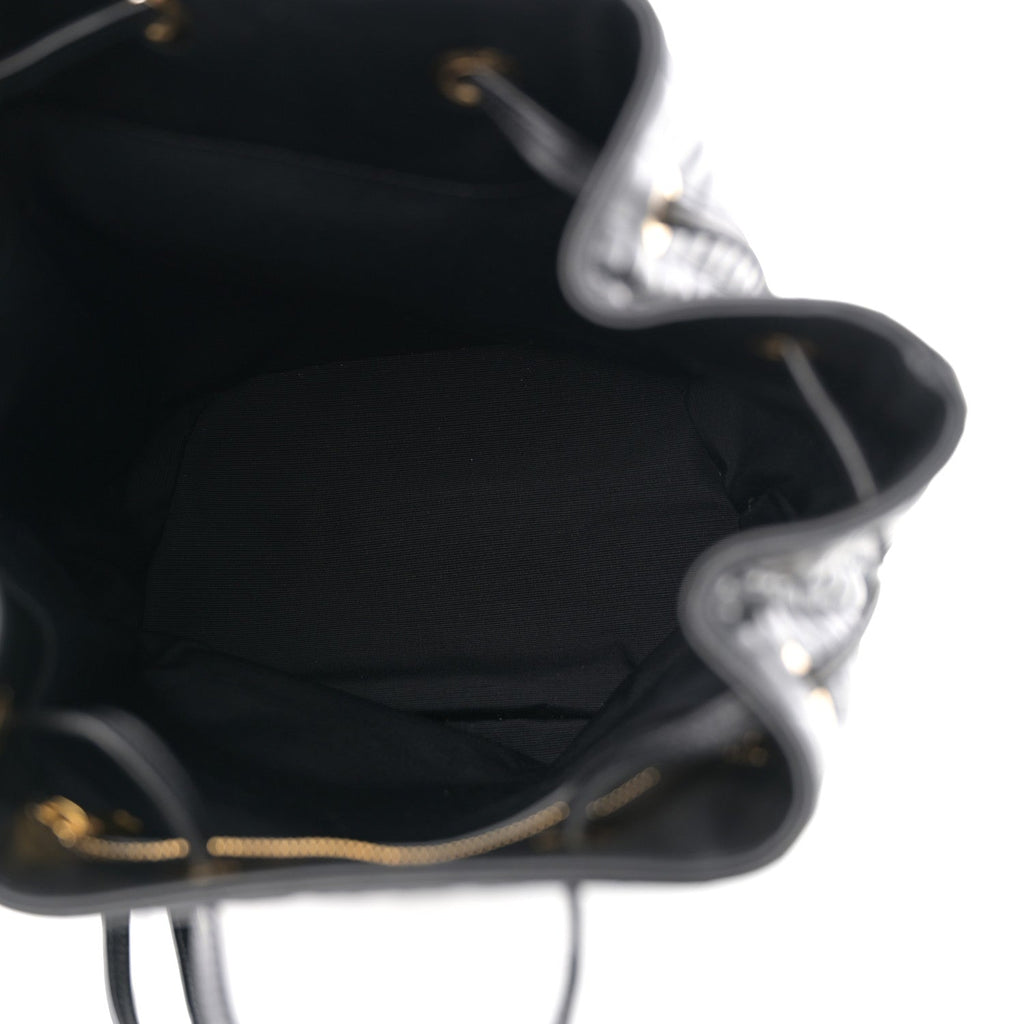 Calfskin Quilted Small C Backpack Black