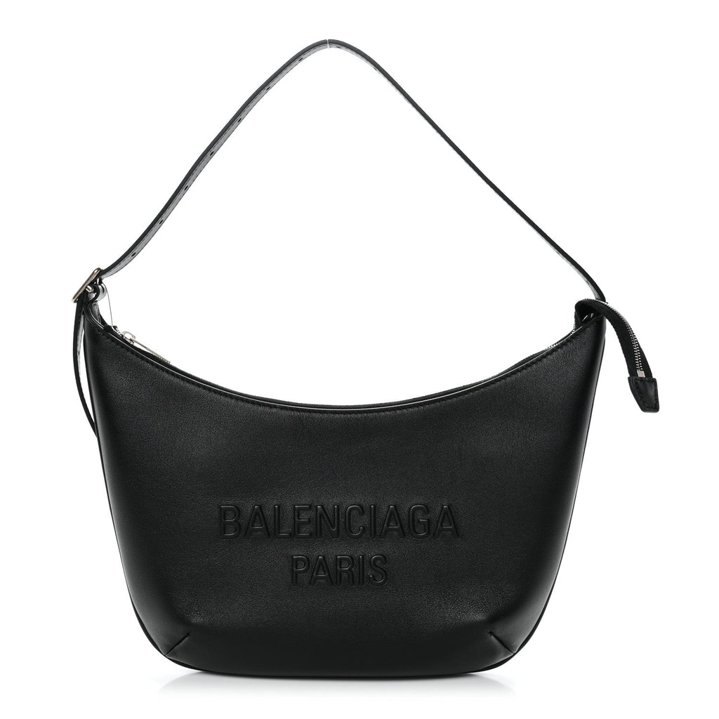 Calfskin Mary Kate Shoulder Bag Black