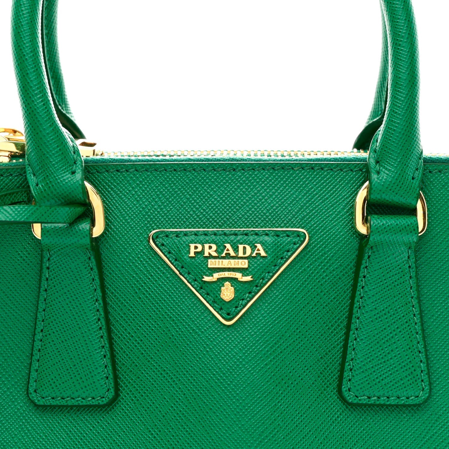 Saffiano Lux Mini Galleria Double Zip Tote Mango