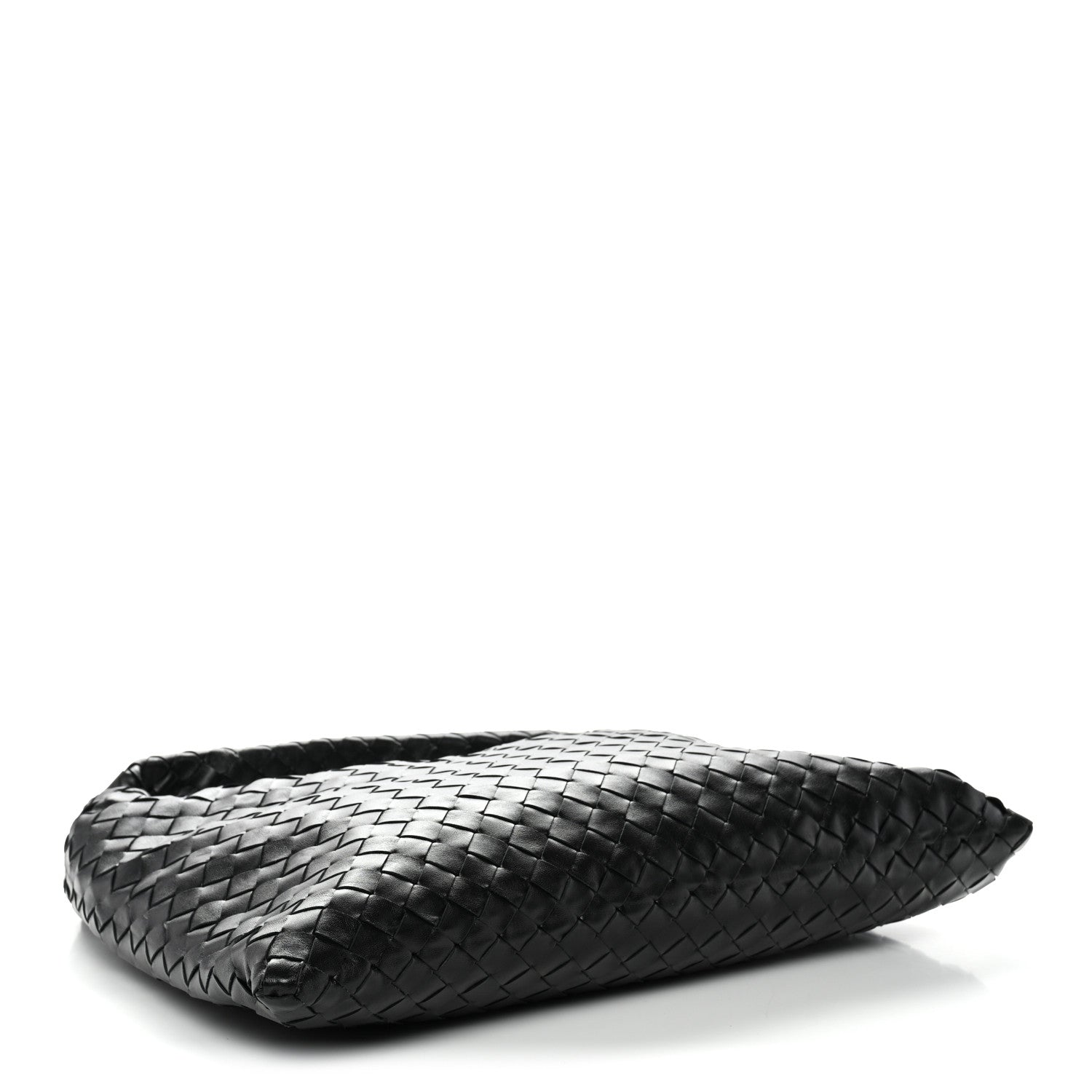 Calfskin Intrecciato Small Hop Black