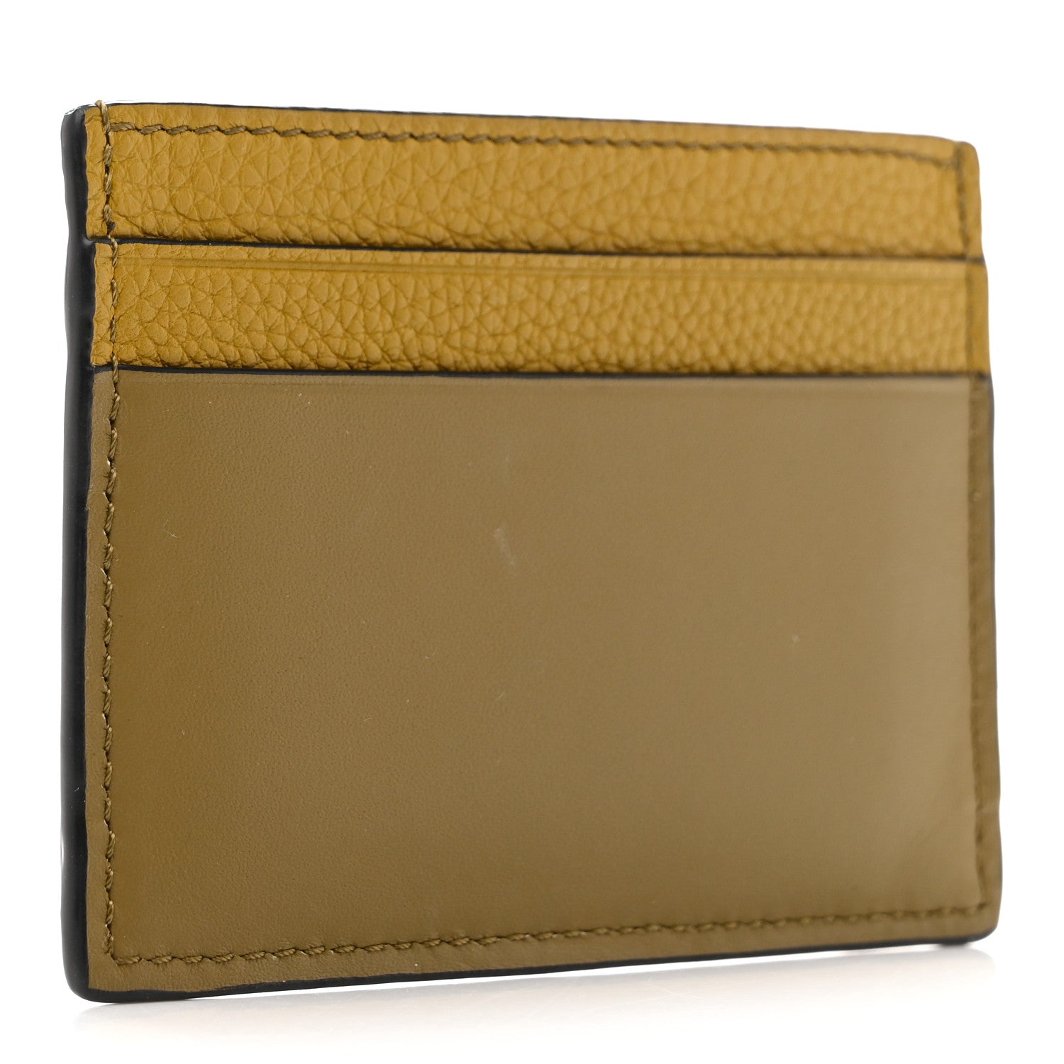 Grained Calfskin Signature Plain  Holder