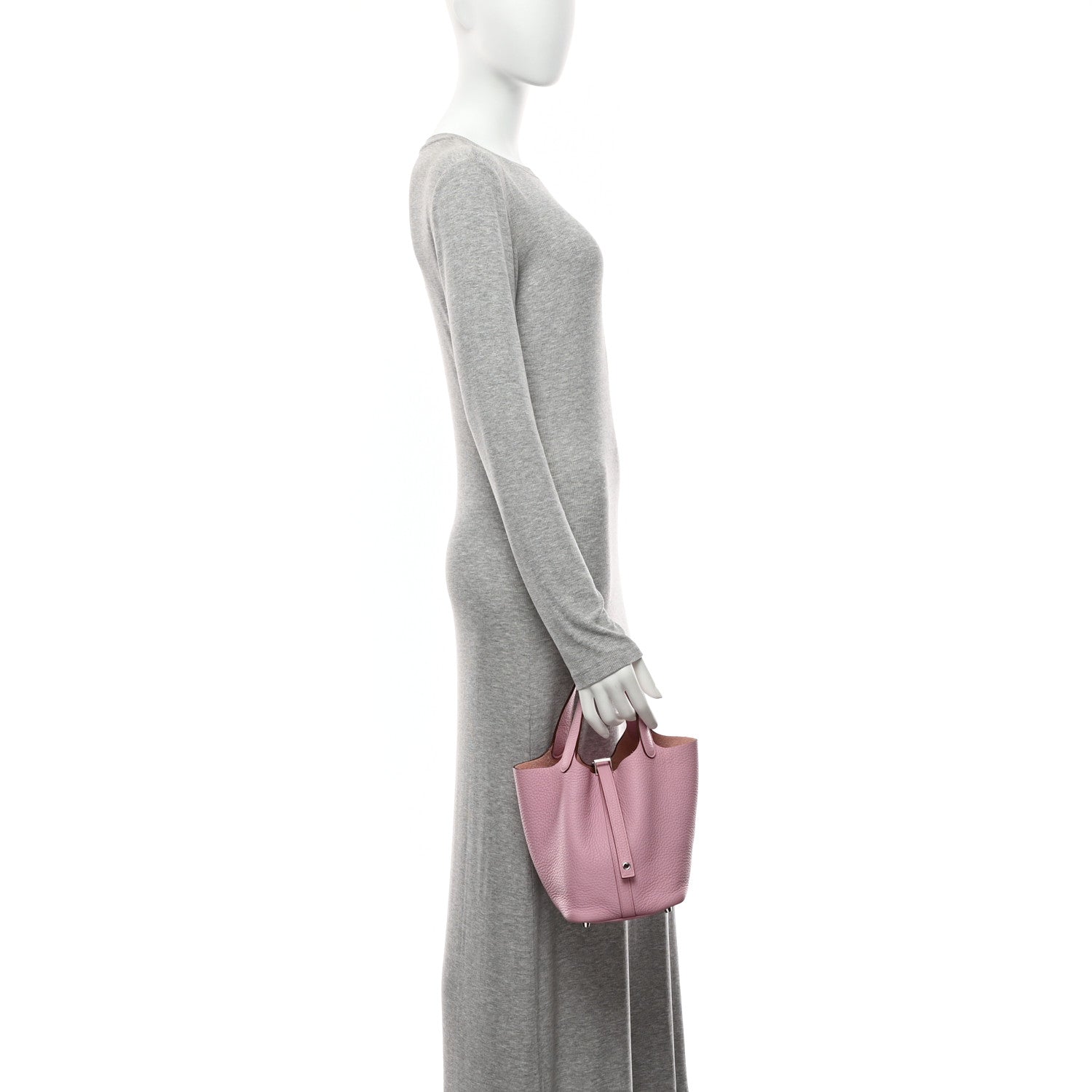 Taurillon Clemence Picotin Lock 18 PM Mauve Sylvestre