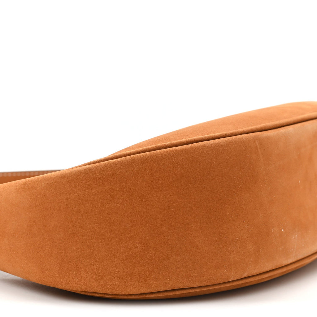 Suede Medium Strap Ava Triomphe Shoulder Bag Camel