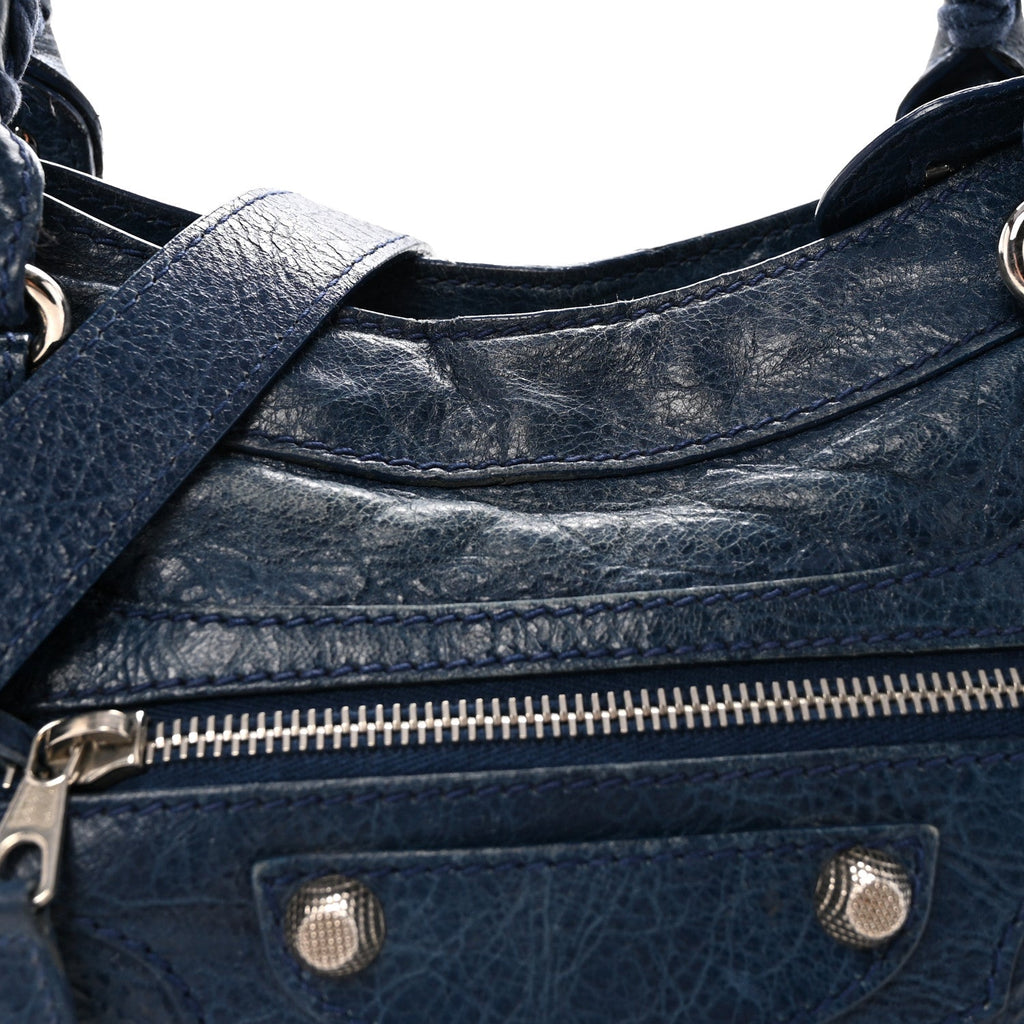 Agneau Giant 12 Silver Hardware Town Bleu Mineral
