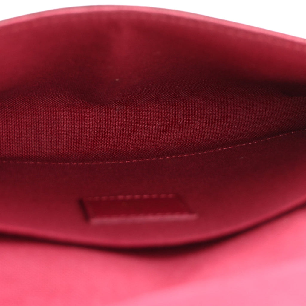 Monogram Pochette Felicie Chain Wallet Fuchsia