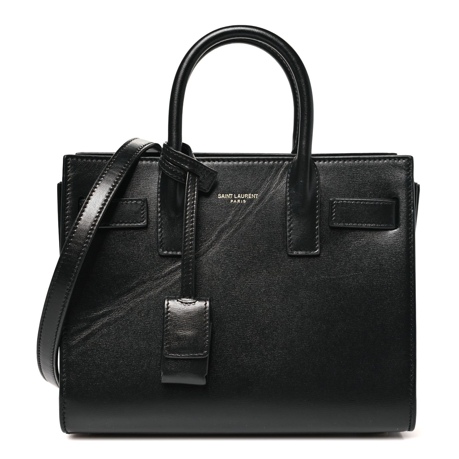Calfskin Nano Sac De Jour Black