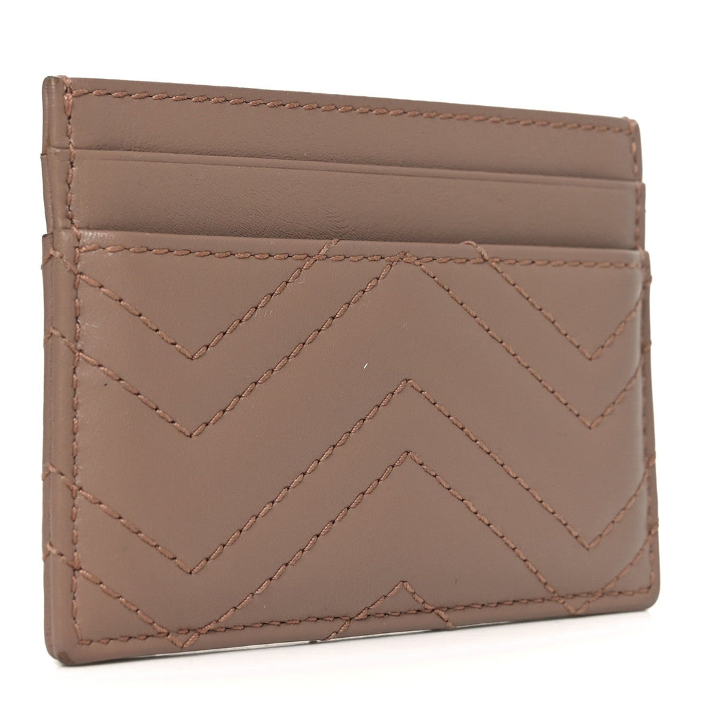 Calfskin Matelasse GG Marmont  Holder Porcelain Rose