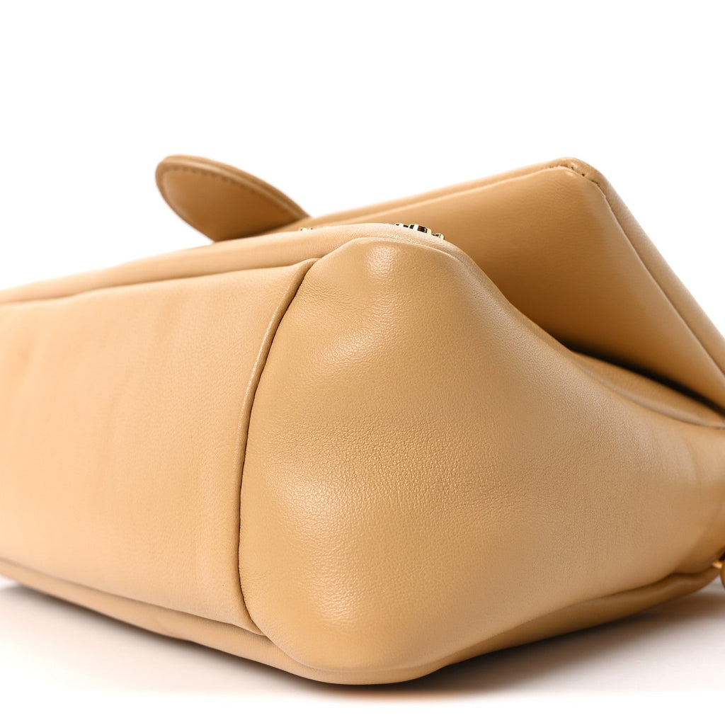Padded Lambskin Le Bambimou Camel